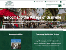 Tablet Screenshot of granville.oh.us